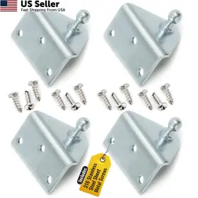 Pro Chutes 740931855255 10mm Ball Stud Mounting Angled Silver Bracket For Gas Struts - Heavy