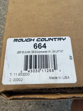 Rough Country Suspension 843030112684 2005-10 Jeep Grand Cherokee/commander 2 Inch Lift Kit 664 #3