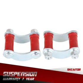 Ie1114581es Shzaitor Rear Leaf Spring Polyurethane Shackle Kit For 1955 55 Chevy Belair 150 210 #2