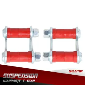 Ie1114581es Shzaitor Rear Leaf Spring Polyurethane Shackle Kit For 1955 55 Chevy Belair 150 210