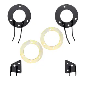 2-shocks Skyjacker Ds393 Multi Shock Bracket Front Upper/lower Steel Zinc Plated Fits Dodge Kit