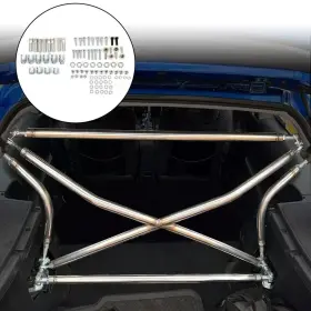 Smt10752 Rear Racing Cross Strut Bar Stainless Steel Fits Honda Civic Ek9 3 Doors 96-00