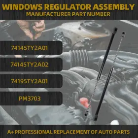 74145ty2a01 Soooparts 1 Pair Front Hood Lift Supports Left Right For 2014-2020 Acura Rlx #3