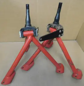 S3453 Strange Engineering Dragster/altered Spindles And Supports Chromoly Blk Pr #2