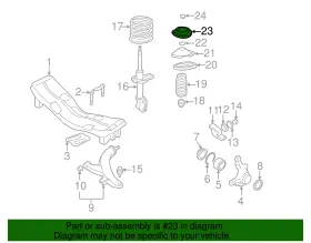 20320aa101 Subaru Genuine Suspension Strut Mount #2