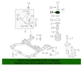 20320aj00b Subaru Genuine Upper Mount #2