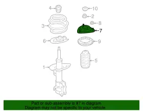 20320fl000 Subaru Genuine Strut Mount #2