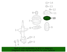 20320fl01a Subaru Genuine Strut Bearing #2
