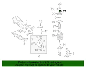 902350021 Subaru Genuine Strut Nut #2