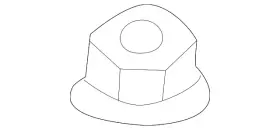 902350028 Subaru Genuine Strut Mount Nut