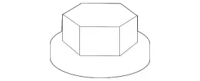 902380015 Subaru Genuine Upper Mount Lock Nut
