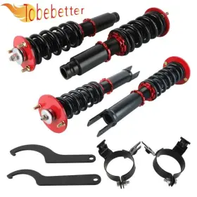 Cov536-bk-rd-cy1 Tobebetter For Honda Accord 90-97 Shock Absorber Coilover Suspension Strut Kit Adjustable #2