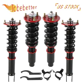 Cov536-bk-rd-cy1 Tobebetter For Honda Accord 90-97 Shock Absorber Coilover Suspension Strut Kit Adjustable