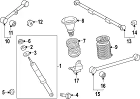 48505-0c030 Toyota Genuine Shock Cushion