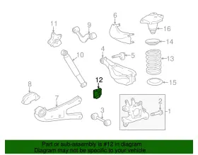 48508-0e010 Toyota Genuine Shock Lower Bracket #2 48508-0e010 Toyota Genuine Shock Lower Bracket #2