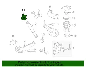 48517-0e010 Toyota Genuine Shock Upper Bracket #3