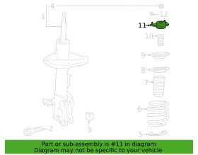 48609-0e090 Toyota Genuine Strut Mount #2
