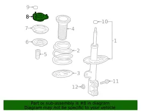 48609-0r050 Toyota Genuine Strut Mount #2