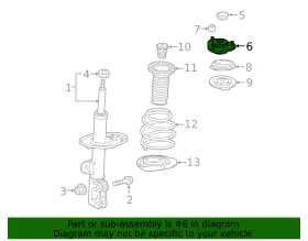 48609-47070 Toyota Genuine Strut Mount #2