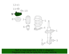 48609-wb001 Toyota Genuine Strut Mount #2