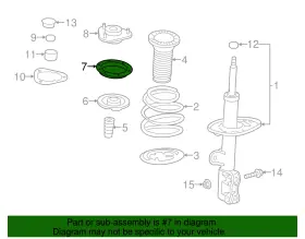 48619-28010 Toyota Genuine Suspension Strut Bearing Left Right #2