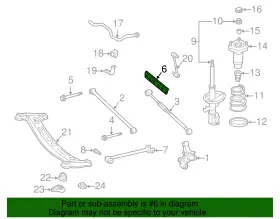48715-06010 Toyota Genuine Rear Lateral Arm Washer #2