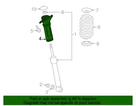 48750-02110 Toyota Genuine Shock Mount #2