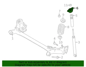 48755-wb001 Toyota Genuine Shock Mount #2