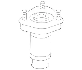 48760-06050 Toyota Suspension Strut Upper Mount L/rear Genuine Part Oem/new #2