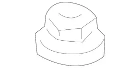 90080-17212 Toyota Genuine Strut Retainer Nut 90080-17212 Toyota Genuine Strut Retainer Nut