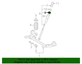 90080-94196 Toyota Genuine Shock Mount Insulator Rear #3