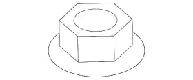 90179-12145 Toyota Genuine Upper Support Nut