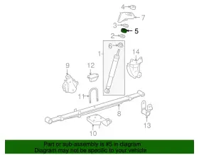 90540-a0008 Toyota Genuine Shock Lower Bushing #2
