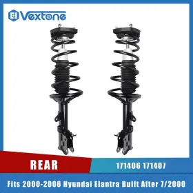 171406 Vextone Pair Rear Quick Struts For Hyundai Elantra 2000 2001 2002 2003 2004 2005 2006