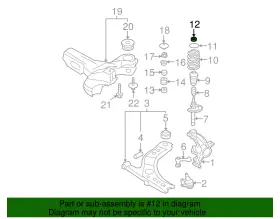 1j0-412-311-a Volkswagen Genuine Upper Seat Spacer #2