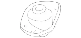 1j0-513-353-d Volkswagen Genuine Shock Mount 1j0-513-353-d Volkswagen Genuine Shock Mount