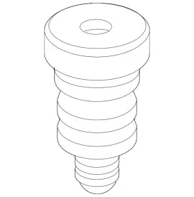 1k0-511-353-f Volkswagen Genuine Coil Spring Damper