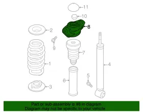 3c0-513-353-e Volkswagen Genuine Shock Mount #2