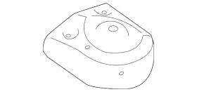 3qf-809-121-b Volkswagen Genuine Strut Mount