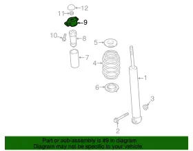 3qg-513-353-a Volkswagen Genuine Shock Mount #2