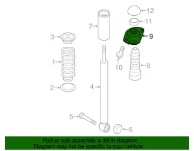 5c0-513-353-b Volkswagen Genuine Shock Mount #2