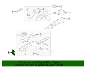 5c0-804-181 Volkswagen Genuine Mount Bracket #2