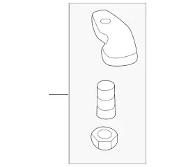 5c3-898-817 Volkswagen Genuine Stop Bracket