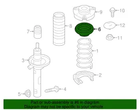 5q0-412-249-e Volkswagen Genuine Strut Bearing #2