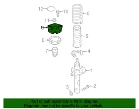 5q0-412-331-e Volkswagen Genuine Strut Mount #2