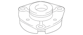 5q0-412-331-f Volkswagen Genuine Strut Mount