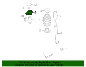 5q0-513-353-e Volkswagen Genuine Shock Mount #2