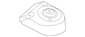 5q0-809-122-b Volkswagen Genuine Strut Support