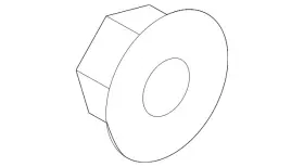 Wht-004-396 Volkswagen Genuine Strut Nut
