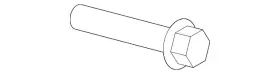 Wht-004-449 Volkswagen Genuine Strut Bolt